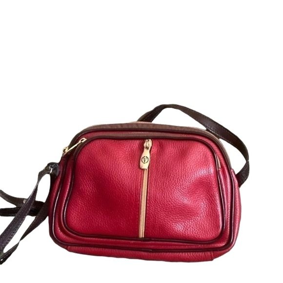 Valentina Bags Valentina Triple Zip Leather Crossbody Bag Poshmark